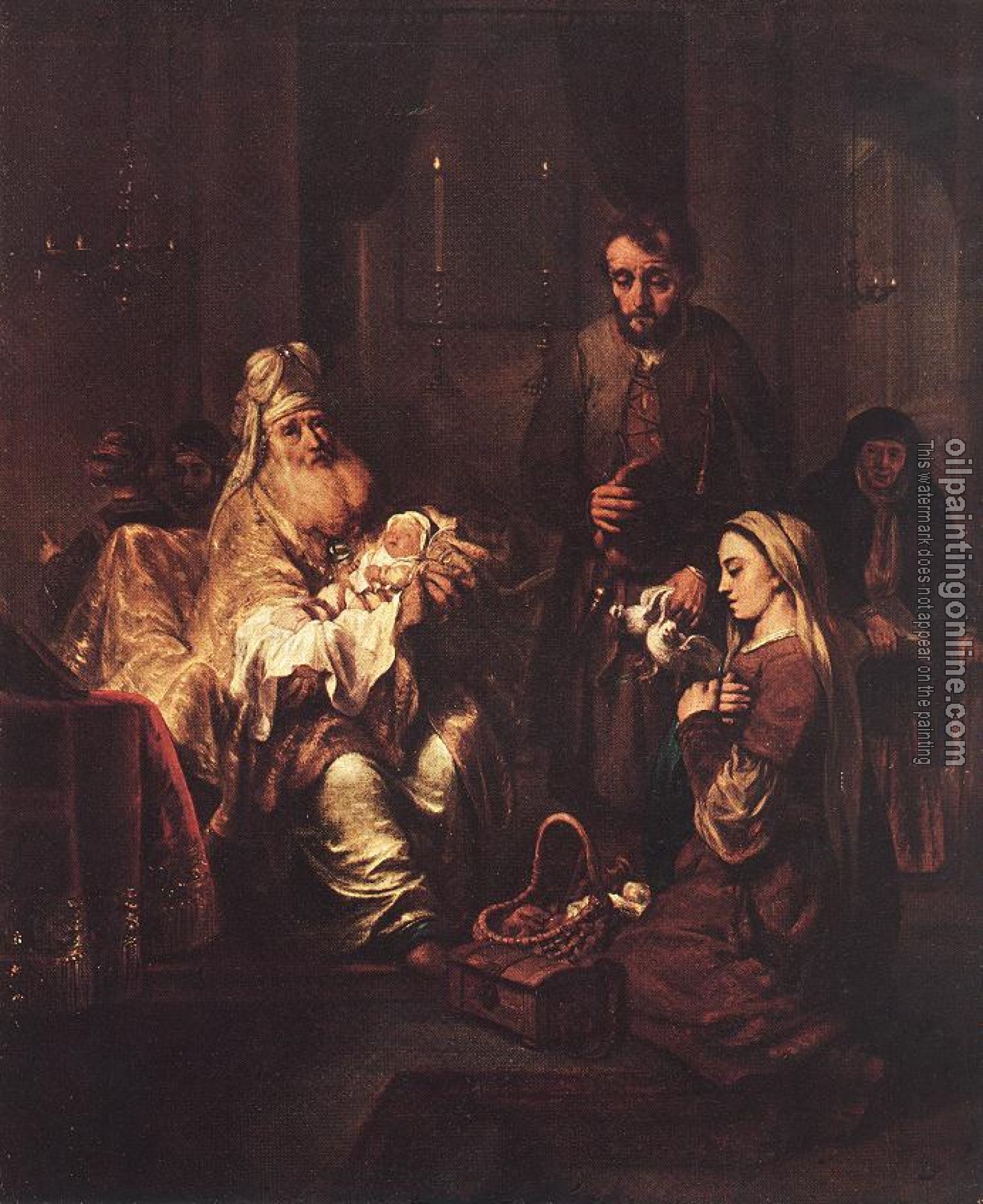 Eeckhout, Gerbrand van den - Presentation in the Temple